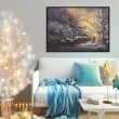 【菠蘿選畫所】聖誕老人 • 星光熠熠-42x60cm(交換禮物/北歐風/客廳掛畫/空間佈置/聖誕節掛畫)