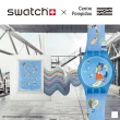 【SWATCH】龐畢度藝術中心聯名 藍天 康丁斯基 New Gent 原創系列 手錶 瑞士錶 錶(41mm)