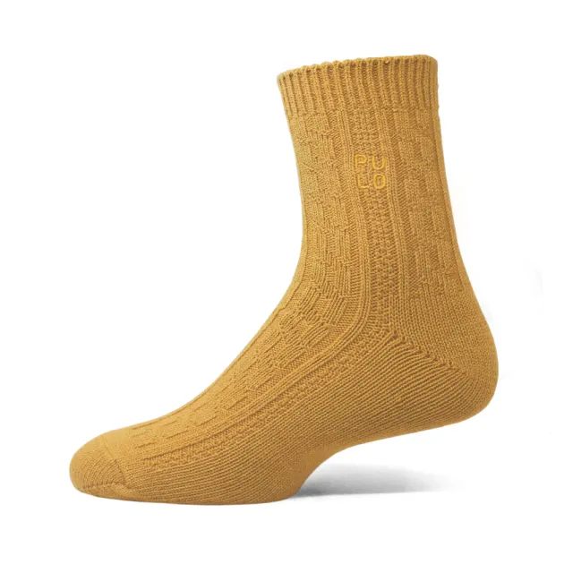 【PULO】暖纖淨顏來運轉發熱保暖襪(保暖升溫襪/科技羊毛襪/抑菌發熱襪)