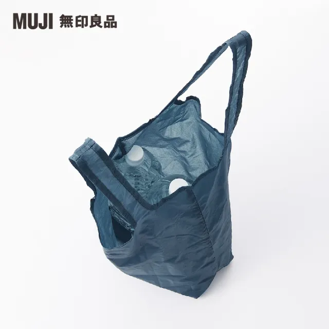 【MUJI 無印良品】尼龍肩背購物袋(共2色)