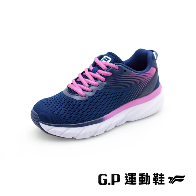 【G.P】女款輕羽透氣反光休閒鞋P7632W-藍色(SIZE:36-40 共二色)