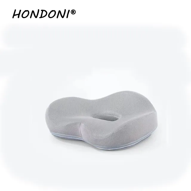 【HONDONI】新款5D全貼合式美臀坐墊記憶坐墊 痔瘡坐墊 減壓坐墊 舒壓坐墊(透氣灰)