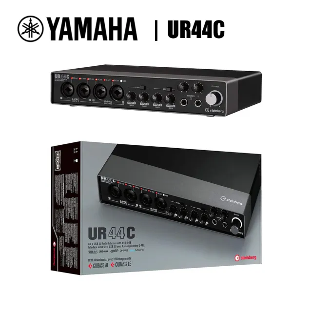 Yamaha 山葉音樂】Steinberg UR44C 錄音介面新增Type-C 錄音卡(原廠