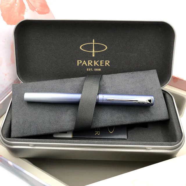 【PARKER】派克 新Vector威雅XL 2022限量櫻花藍鋼筆卡水皮套禮盒組