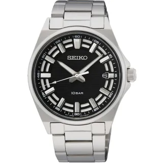 【SEIKO 精工】CS 城市簡約紳士手錶-40mm 送行動電源 畢業禮物(SUR505P1/6N52-00G0D)