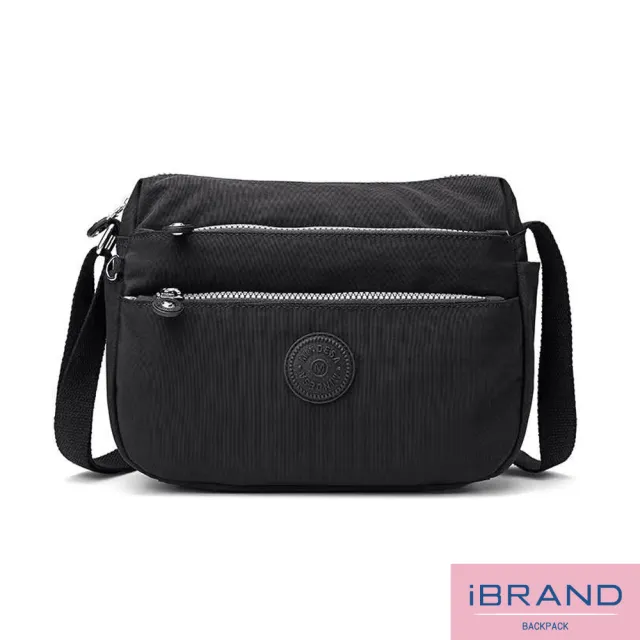 【iBrand】雙11 輕盈防潑水多收納斜側背包(防水包 多色任選)