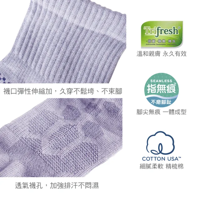 【吳福洋襪品】Trifresh 抗菌除臭 機能短襪(男襪、25~27公分)