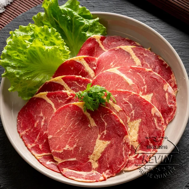 【凱文肉舖】美淇食品-紐西蘭嚴選肋眼沙朗火鍋片_8盒(200g/盒±9g)