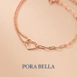 【Porabella】925幸運純銀愛心雙層手鏈 Bracelet