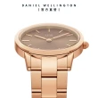 【Daniel Wellington】DW 手錶  Iconic Link Amber  28mm/32ｍｍ琥珀棕精鋼錶(DW00100463)