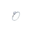 【Porabella】925純銀鋯石戒指 優雅 定情 告白 情人節禮物 可調開口式 銀戒 Ring