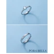【Porabella】925純銀鋯石對戒-相戀  情侶對戒 ring