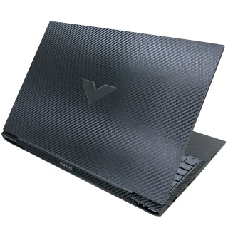 【Ezstick】HP Victus 16-d 16-d0662TX 16-e 16吋 黑色卡夢紋機身貼(含上蓋貼、鍵盤週圍貼、底部貼)