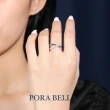 【Porabella】925銀鋯石戒指 永恆曲線 簡潔 帥氣 奪目 品牌 可調式開口銀戒Rings