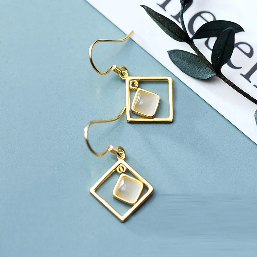 【Porabella】925純銀簡約幾何耳環  earrings