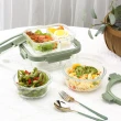 【CorelleBrands 康寧餐具】獨家 文青款可拆玻璃保鮮盒超值四件組(多款可選)