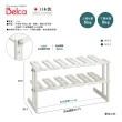 【Belca】日本製可伸縮雙層L型下水槽收納架(可避開水管/廚房收納架/衛浴收納架)