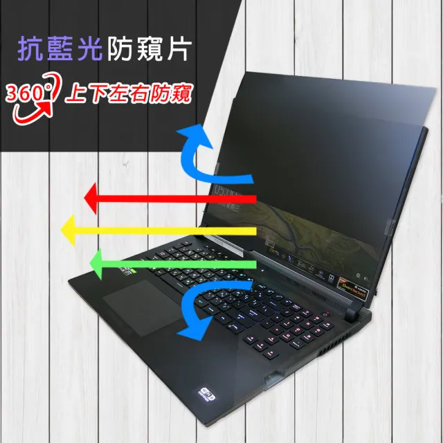【Ezstick】ASUS ROG Strix SCAR G733 G733Q 筆電用 防藍光 防眩光 360° 防窺片(上下左右防窺)
