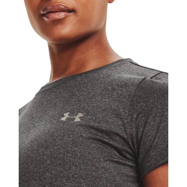 【UNDER ARMOUR】UA 女 Tech 短T-Shirt_1277207-090(灰)