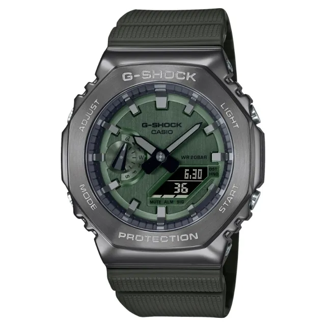 【CASIO 卡西歐】八角金屬原創經典G-SHOCK系列(GM-2100B-3A)