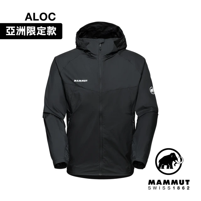 Mammut 長毛象 Convey WB Hooded Jacket AF Men 輕量防潑水連帽風衣外套 黑色 男款 #1012-00530