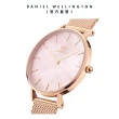 【Daniel Wellington】DW 手錶  Petite Melrose Pearl 32mm珍珠貝米蘭金屬錶-玫瑰金(DW00100516)