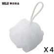 【MUJI 無印良品】泡立網浴球/小/4入