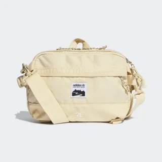 【adidas 愛迪達】WAIST BAG L 斜背包 腰包 黃色(HE9717)