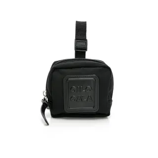 【CILOCALA】限量版-亮彩尼龍防潑水BLACKY可扣式零錢包(黑)