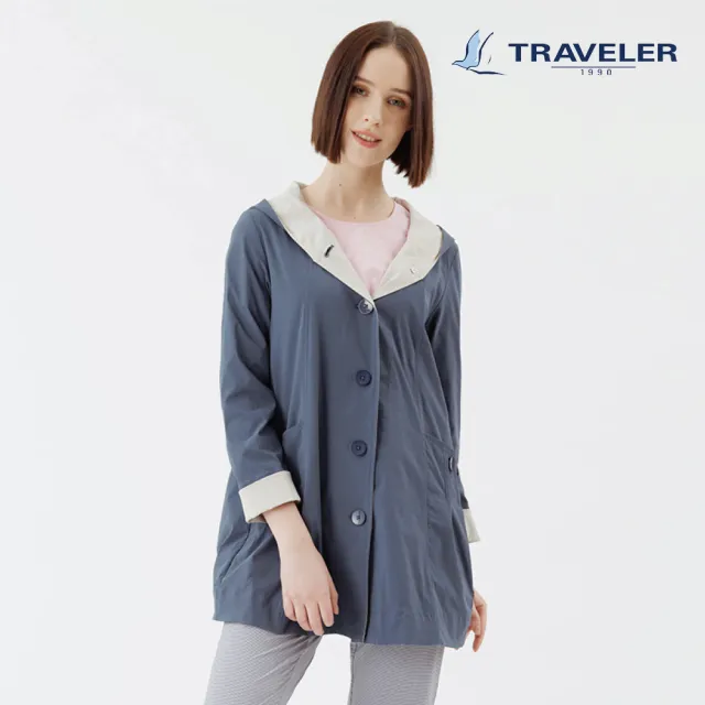 【TRAVELER 旅行者】22春夏新品-女款彈性抗UV外套_221TR215(防曬外套)