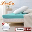 【LooCa】贈枕x1-頂級12cm防蚊+防蹣+超透氣記憶床墊(單大3.5尺)