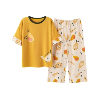 【Amhome】夏季寬鬆少女睡衣家居休閒2件式套裝#111720現貨+預購(3色)
