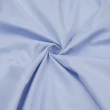 【ROBERTA 諾貝達】商務襯衫 進口素材  修身版 滑順細緻短袖襯衫(藍)