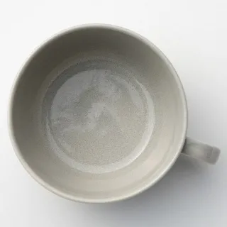 【NITORI 宜得利家居】日本製 超輕量湯杯 銀灰釉 320ML(湯杯 日本製 超輕量 銀灰釉)