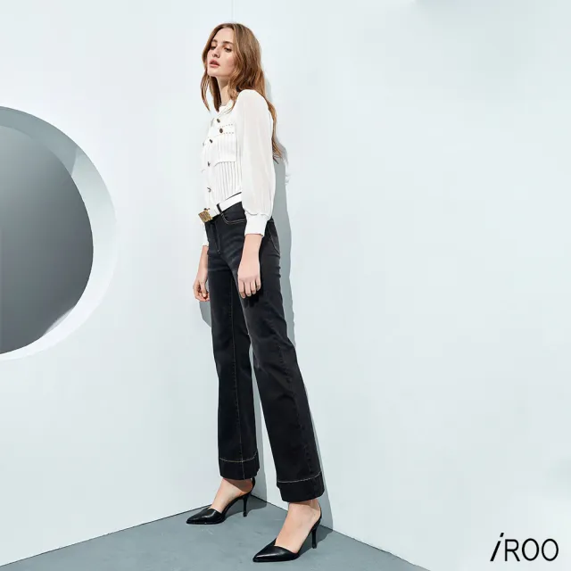 【iROO】80年代復古喇叭牛仔褲