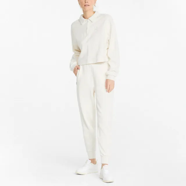 【PUMA】Polo衫 Infuse Polo Sweatshirts 女款  短版 寬鬆 米(53342465)