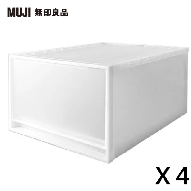 【MUJI 無印良品】PP櫥箱/深/4入