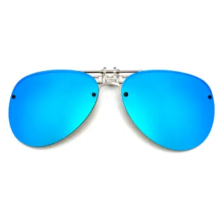 【SUNS】近視專用 偏光 飛行員款冰水藍 夾片 Polaroid太陽眼鏡/墨鏡 抗UV400(可掀式/防眩光/反光)