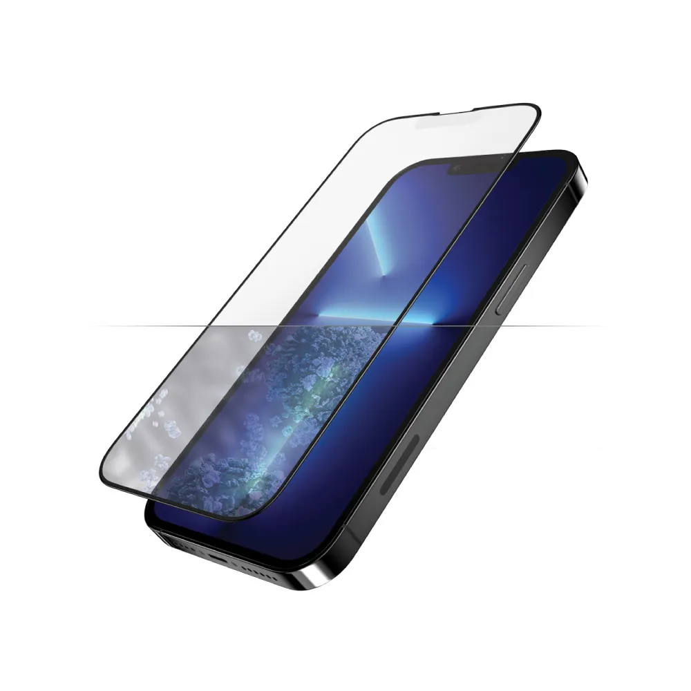 【PanzerGlass】iPhone 13 Pro Max 6.7吋 2.5D 耐衝擊霧面抗眩光玻璃保護貼(黑)