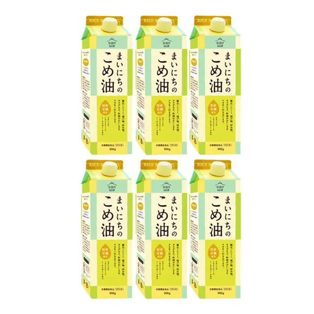 【日本三和Sanwa】日本玄米胚芽油1000ml 6入組(玄米油/炒菜油/日本油/食用油)