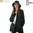 【HOII】MR.HOSEA HO 時尚V領造型連帽外套 ★黑(時尚機能防曬涼感抗UPF50抗UV機能布)