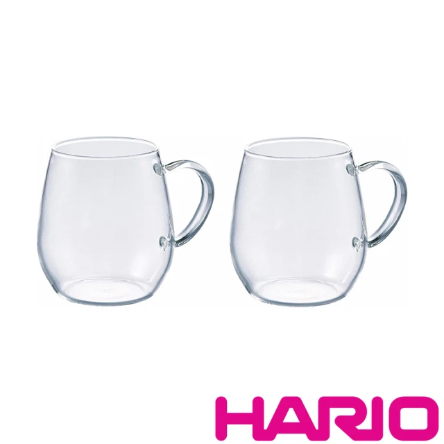 【HARIO】圓型玻璃馬克對杯(RDM-1824)