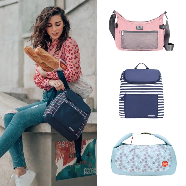 ELLE ACTIVE 活力隨行系列-後背包-大(黑色) 推