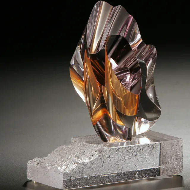 【TOP ART LIVING】虛懷若谷 Modest and open-minded(琉璃 送禮 藝品 藝術禮品 立陶宛製)(其他規格)