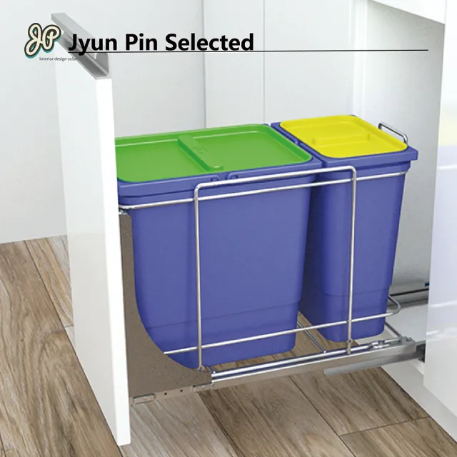 【Jyun Pin 駿品裝修】嚴選 緩衝資源大分類桶架 FJ141J(適用體櫃 400)