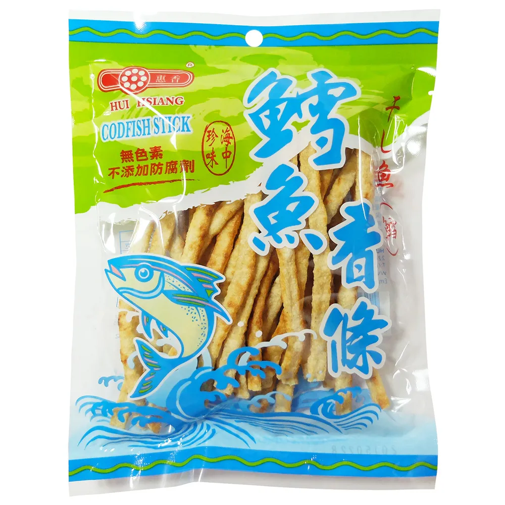 【惠香】鱈魚風味香條(80g/包;魷魚條 烤魷條 鱈魚條)