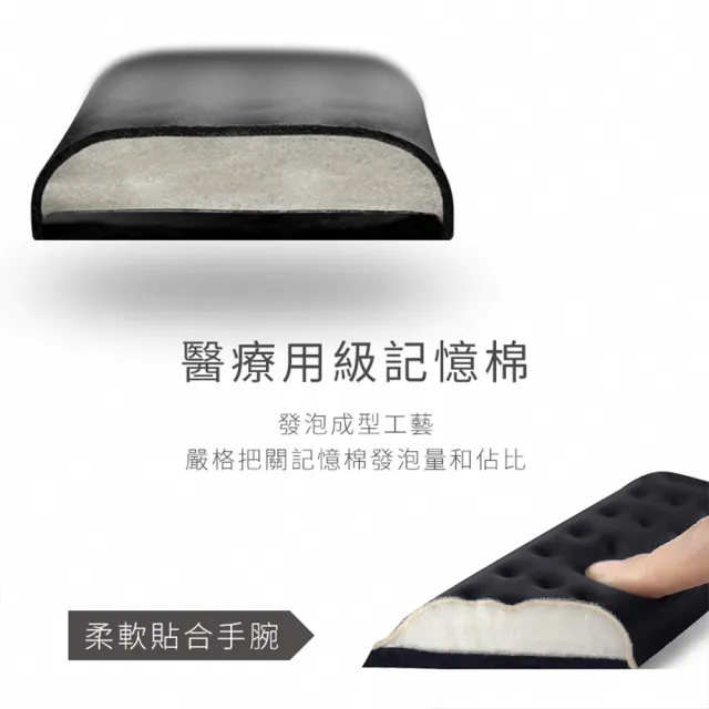 記憶棉舒壓鍵盤護腕墊 中款(滑鼠墊 鍵盤墊 護腕墊 護手墊 手腕墊 手托)