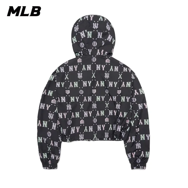 【MLB】女版防風外套 MONOGRAM系列 紐約洋基隊(3FWJM0121-50BKS)