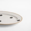 【HOLA】芸點陶瓷12吋橢圓盤 白