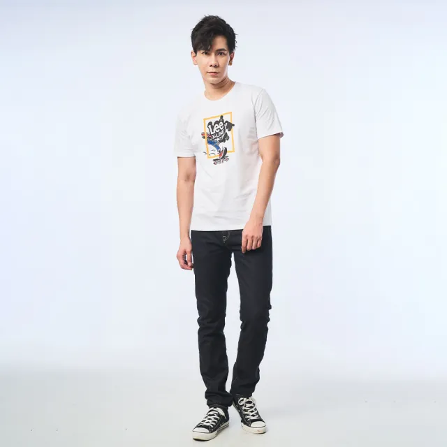 【Lee】出清品-男裝 短袖T恤 / 滑板元素 經典白 標準版型 / X-LINE 系列(LL220011K14)
